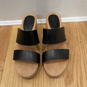 Madewell Leather Clara Clog Sandals size 9